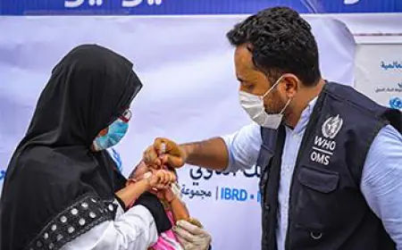 تُعبر منظمة الصحة العالمية عن قلقها إزاء زيادة حالات الحصبة والحصبة الألمانية بين الأطفال في اليمن