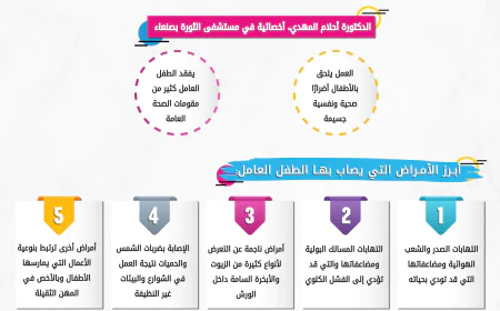 الأمراض التي يصاب بها الطفل العامل