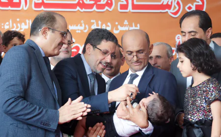 رئيس الوزراء يدشن الجولة الثانية من حملة التحصين ضد شلل الأطفال