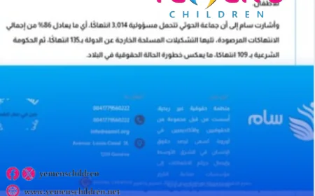 169 حالة تجنيد قسري للأطفال في اليمن خلال عام 2024