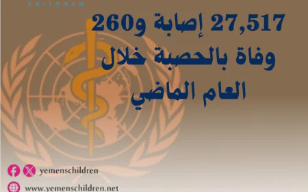 27,517 إصابة و260 وفاة بالحصبة خلال العام الماضي