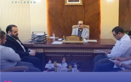 اجتماع وزير الصحة مع المدير الإقليمي لمنظمة "رعاية الأطفال"