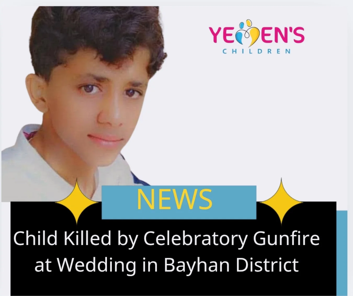 Child Killed by Celebratory Gunfire at Wedding in Bayhan District