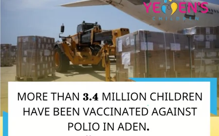More than 3.4 million children have been vaccinated against polio in Aden.