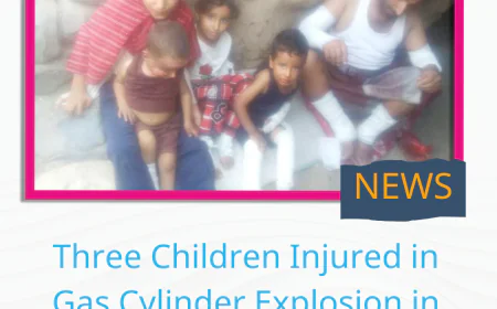 Three Children Injured in Gas Cylinder Explosion in Ibb Province
