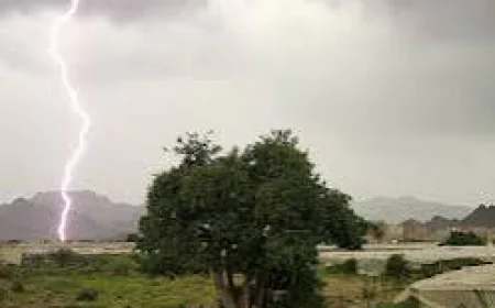 وفاة طفل إثر صاعقة رعدية في محافظة حجة