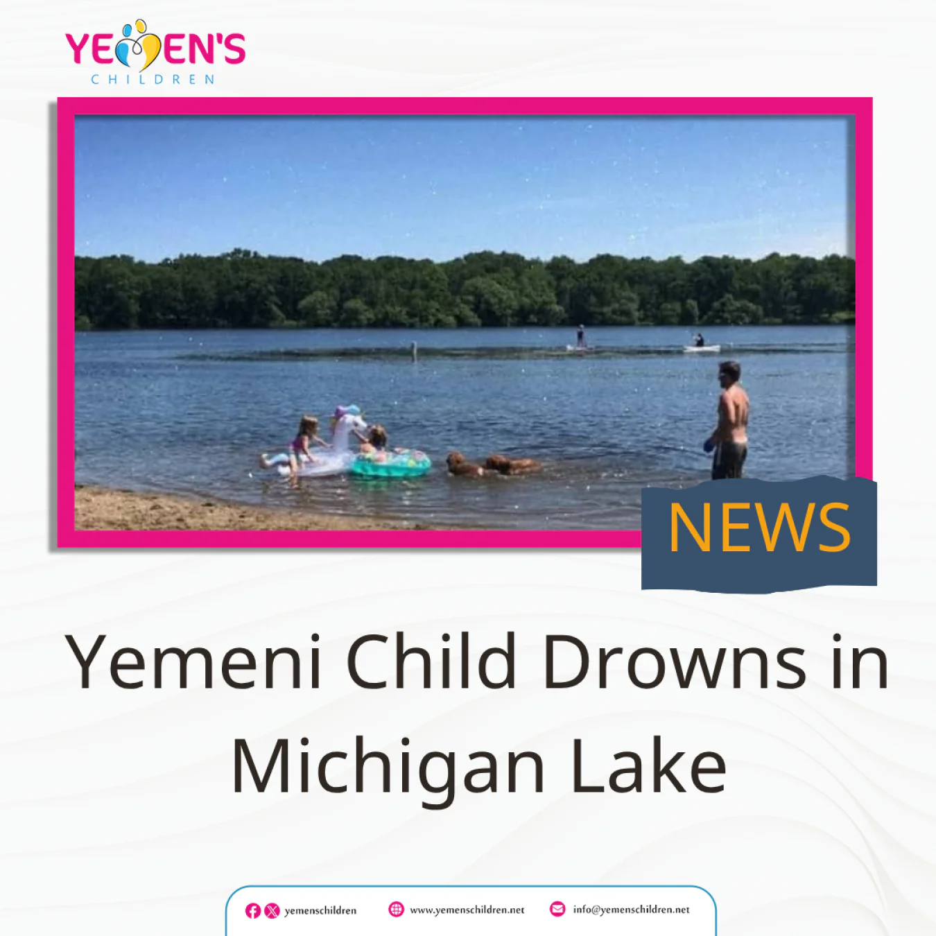 Yemeni Child Drowns in Michigan Lake