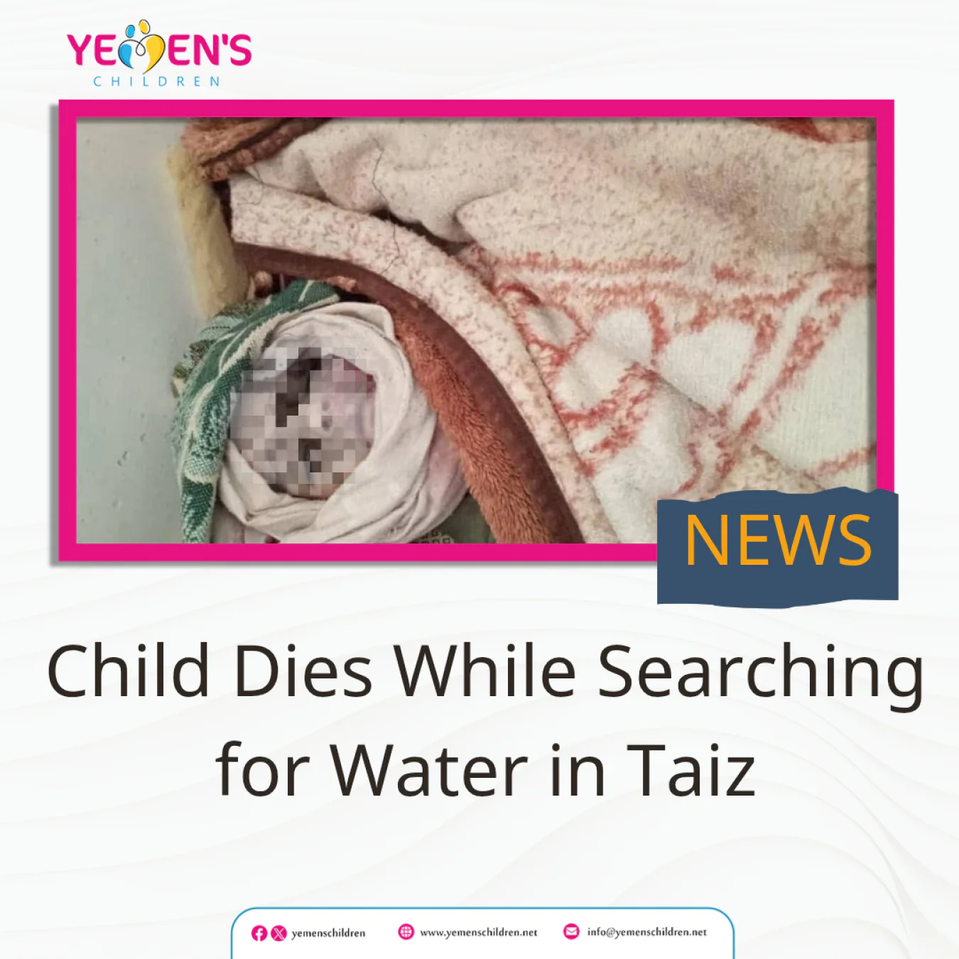 Child Dies While Searching for Water in Taiz