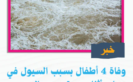 وفاة 4 أطفال بسبب السيول في إب أثناء عودتهم من الرعي