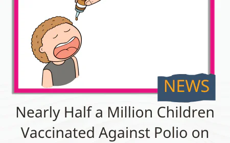 Nearly Half a Million Children Vaccinated Against Polio on First Day of National Campaign