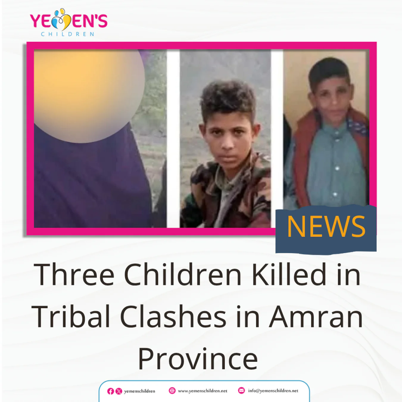 Three Children Killed in Tribal Clashes in Amran Province