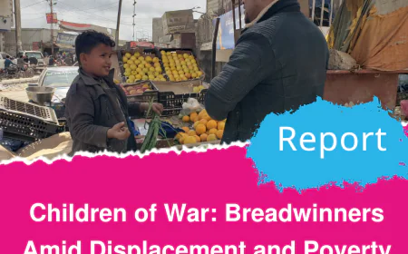 Children of War: Breadwinners Amid Displacement and Poverty