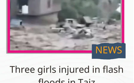 Three girls injured in flash floods in Taiz