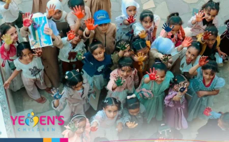 مؤسسة أرنيادا تختتم مشروع "الدعم النفسي للأطفال من خلال الرسم" في تعز