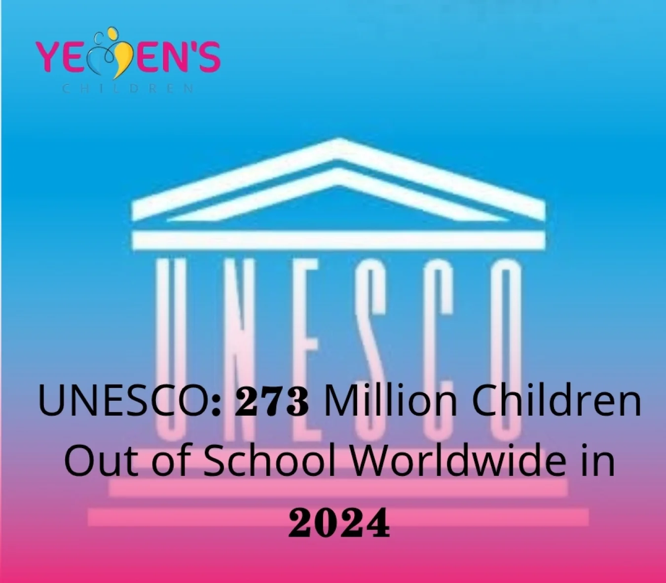 UNESCO: 273 Million Children Out of School Worldwide in 2024