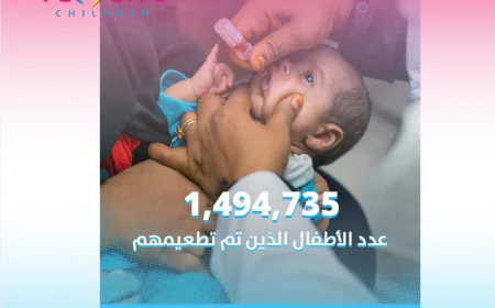 اليونيسف: تطعيم نحو 1.5 مليون طفل في اليمن بدعم من مشروع رأس المال البشري الطارئ