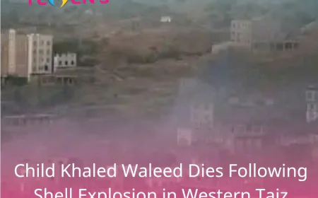 Child Khaled Waleed Dies Following Shell Explosion in Western Taiz