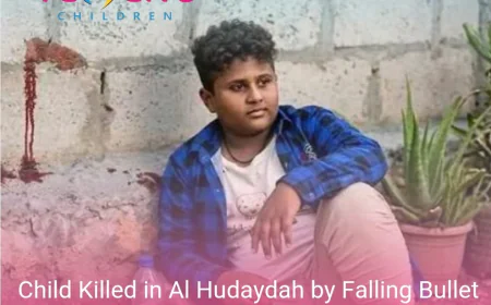 Child Killed in Al Hudaydah by Falling Bullet Fired During Wedding Celebration