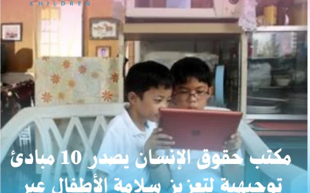 مكتب حقوق الإنسان يصدر 10 مبادئ توجيهية لتعزيز سلامة الأطفال عبر الإنترنت