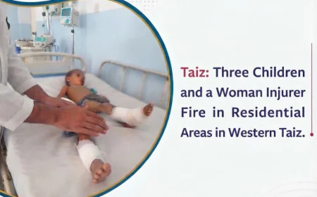 Taiz: Three Children and a Woman Injured by Sniper Fire in Residential Areas in Western Taiz